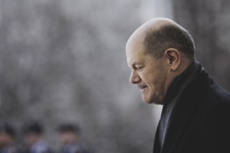 Olaf Scholz (SPD), Federal Chancellor, pictured during a meeting with Ferdinand Marcos Jr. (not