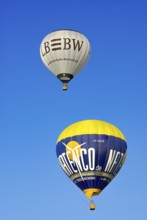 Landesbank BW hot air balloon and Natenco Windkraft hot air balloon take to the skies as part of