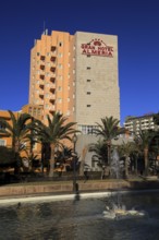 Gran Hotel Almeria in the city centre of Almeria, Spain from Parque de Nicolás Salmerón