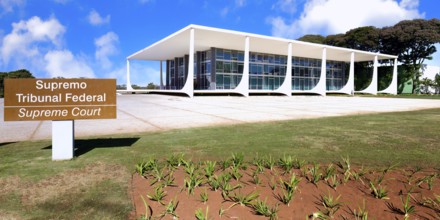 Brazil Supreme Court, designed by Oscar Niemeyer, Three Powers Plaza, World Heritage Site,