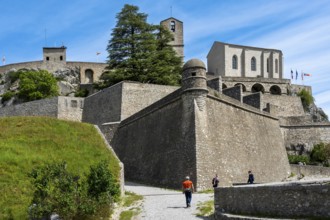 Sisteron. The citadel. Watchtower of the Government Bastion, Alpes-de-Haute-Provence.