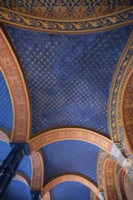 Preserved ceiling vault in the vestibule of the former synagogue, built in 1883, destroyed by the