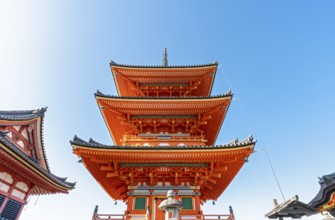 Sanju-no-to, Three Storied Pagoda, Kiyomizu-dera temple, Kyoto, Japan, Asia