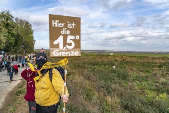 Protest action against the demolition of the village of Lützerath in the Rhenish lignite mining