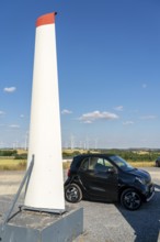 Bürgerwindpark Westernfeld-Buchgarten, near Lichtenau, 11 wind turbines, free charging station for