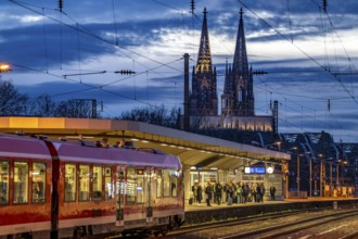 Cologne Trade Fair Centre/Deutz, Platform, Cologne Cathedral, Cologne, North Rhine-Westphalia,