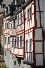 Monreal, idyllic half-timbered village in the Elz valley, in the district of Mayen-Koblenz in