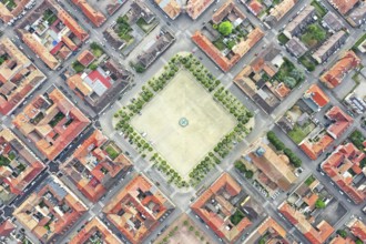 An aerial view image of Neuf Brisach Alsace France