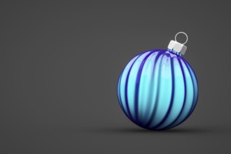 Red Christmas ball isolated 3d illustration