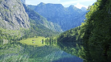 An image of the beautiful Obersee in Bavaria Germany