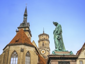 An image of the Schiller statue in Stuttgart Germany