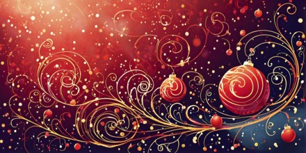 Festive illustration with swirling lines and sparkling textures to represent the joy and excitement