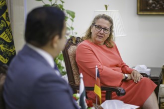 Svenja Schulze (SPD), Federal Minister for Economic Cooperation and Development, meets the Minister