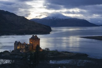 Eilean Donan Castle, a castle near Dornie in the Scottish Highlands, Scotland, United Kingdom,