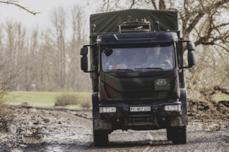 Military Police lorry (Feldjaeger), photographed as part of the military exercise 'Wettiner