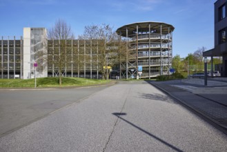 Multi-storey car park in Nordsternpark, Gelsenkirchen, Ruhr area, independent city, North