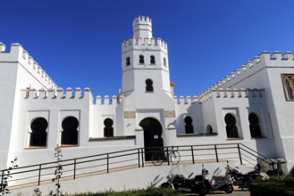 Public library building, Plaza de Santa Maria, Tarifa, Cadiz province, Spain, Europe