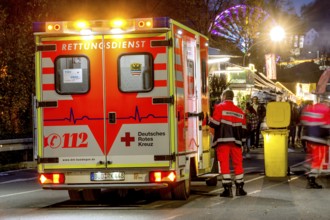 Ambulance, ambulance service, emergency doctor on duty, German Red Cross, on call at Kalter Markt