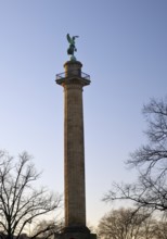 Waterloo Column with Victoria, Victory Column commemorating the Battle of Waterloo, Waterlooplatz,