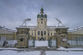 Figures, Fighter with shield, Charlottenburg Palace, Spandauer Damm, Charlottenburg, Berlin,