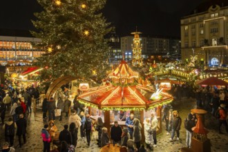 The Dresden Striezelmarkt is a Christmas market in Dresden. It has been held in Advent since 1434,