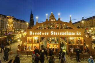 The Dresden Striezelmarkt is a Christmas market in Dresden. It has been held in Advent since 1434,