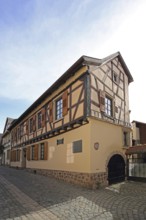 Half-timbered house built in the 15th century, Obergasse, Meisenheim, Rhineland-Palatinate,