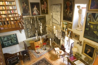 Interior of Palacio Chaves Hotel, historic medieval town of Trujillo, Caceres province,