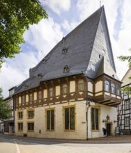 Breastcloth (former patrician house from 1521, Goslar, Lower Saxony, Germany, Europe