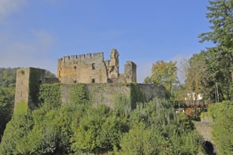 Balduinstein Castle built in 1319, Balduinstein, Lahn, Rhineland-Palatinate, Germany, Europe