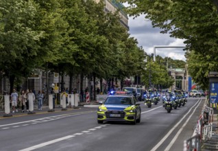 Motorbike escort Unter den Linden, Berlin, Germany, Europe