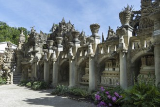 Hauterives. Postman Ferdinad Cheval's Ideal Palace, naive art, Drôme, Auvergne-Rhone-Alpes, France,