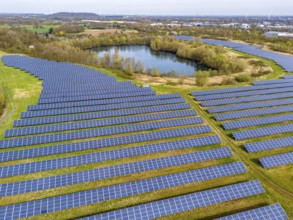 Mühlenfeld solar park, near Neukirchen-Vluyn, over 15, 000 solar modules spread over 24 hectares,