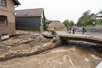 Flood in North Rhine-Westphalia, the village of Iversheim on the Erft was almost completely flooded