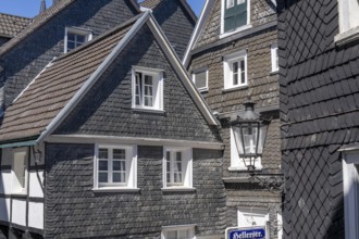 The old town centre of Langenberg, a district of Velbert in the district of Mettmann, North