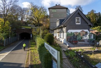 The Nordbahntrasse, a cycle path, footpath, on a former 22 KM long railway line, along the