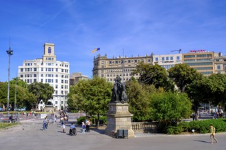 Plaça de Catalunya, Barcelona, Catalonia, Spain, Europe