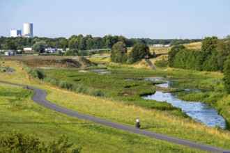 Emscherland, a new nature and water adventure park on the renaturalised Emscher, at the water