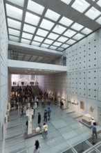 Acropolis Museum, hall with glass floor, architect Bernard Tschumi, Athens, Greece, Europe