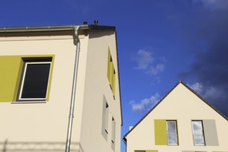 Residential building with modern facade painting Ludwigshafen, Rhineland-Palatinate