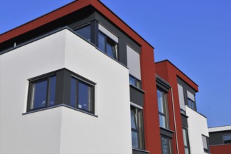 Residential building with modern facade painting Ludwigshafen, Rhineland-Palatinate