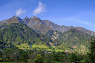 Virgen, Virgental, behind Mitteregspitze and Ochsenbug, East Tyrol, Tyrol, Austria, Europe