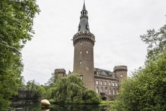 Schloss Moyland, moated castle, museum of modern art, Bedburg-Hau, Lower Rhine, North