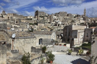 Old town, Sassi, Sassi di Matera cave settlements, UNESCO World Heritage Site, Matera, Basilicata,