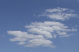 Cumulus white clouds in a blue sky, England, United Kingdom, Europe