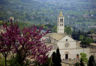 Basilica of Santa Chiara in Assisi, Umbria, Italy, Europe