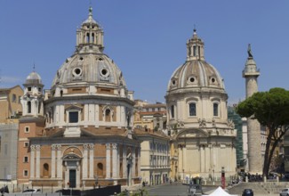 View from the Monumento Vittorio Emanuele II, Piazza Venezia, to the church of Santa Maria di