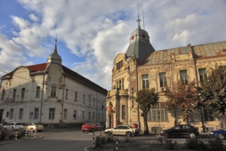 Romania, city of Satu Mare, Sathmar, post office building in the city centre, Europe