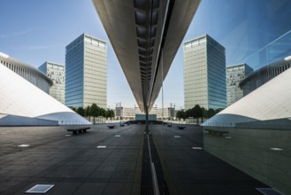 High-rise buildings, Place de l'Europe, Plateau de Kirchberg, Luxembourg, Luxembourg City,