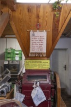 Organic shop in the former Frohnhofer Kornmühle, Frohnhof, Middle Franconia, Bavaria, Germany,